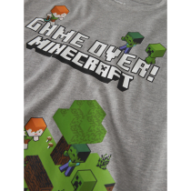 NAME IT Bluse Mar Minecraft Grey Melange